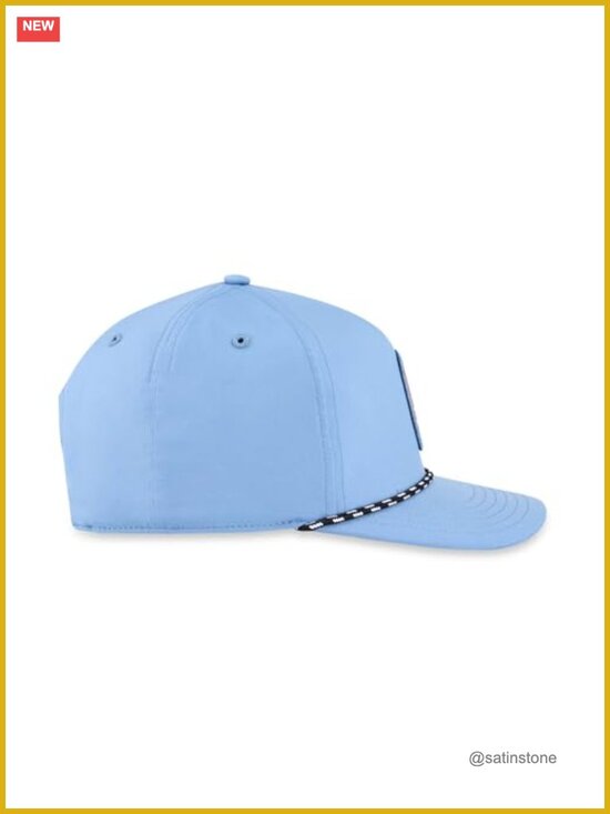 Performance 5-Panel Snapback Baseball Cap with Woven Patch main image 4